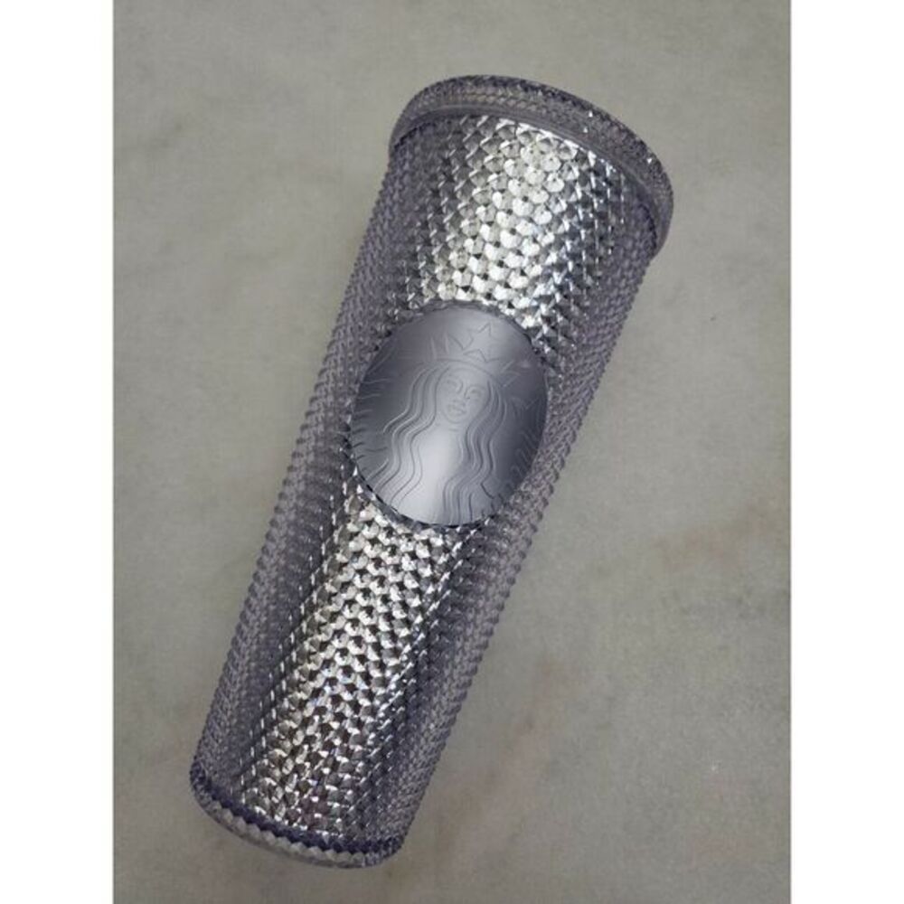 New Starbucks Clear Diamond Crystal Studded 24 oz‎ Cold Cup Tumbler